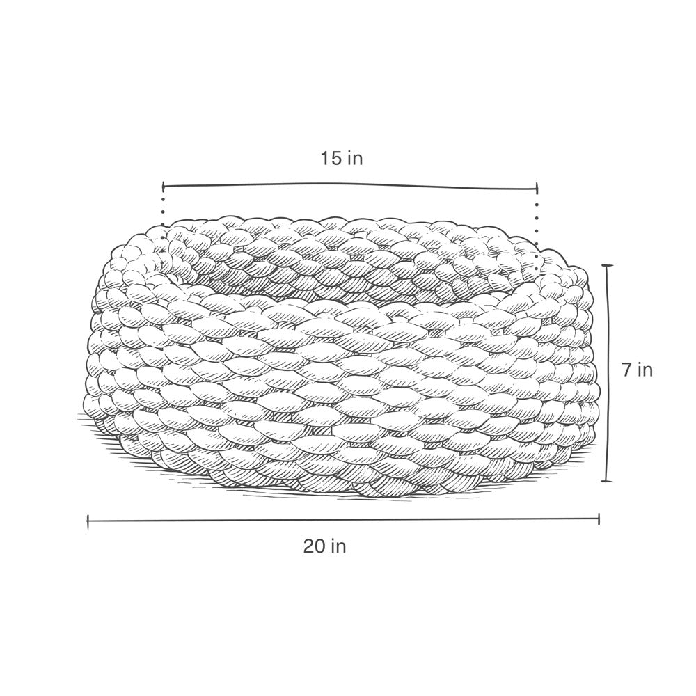 Handwoven Cat Nest Bed, Adjustable Velvety Knotted Design in Five Neutral and Earth-Tone Colors source image 6