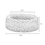 Handwoven Cat Nest Bed, Adjustable Velvety Knotted Design in Five Neutral and Earth-Tone Colors source image 6