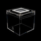 Four-Inch Acrylic Tarantula Terrarium, Compact Cube in Standard, Mesh, Max-Vent and Canopy Lid Styles source image 6