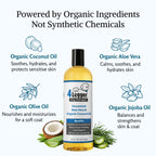 Unscented Organic Dog Shampoo for Sensitive Skin, Aloe-Based Concentrate in Three Bottle Sizes source image 6