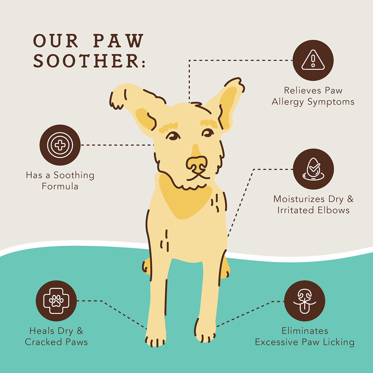 Moisturizing Dog Paw Balm for Dry Rough Pads and Everyday Paw Protection and Comfort During Walks product image 6