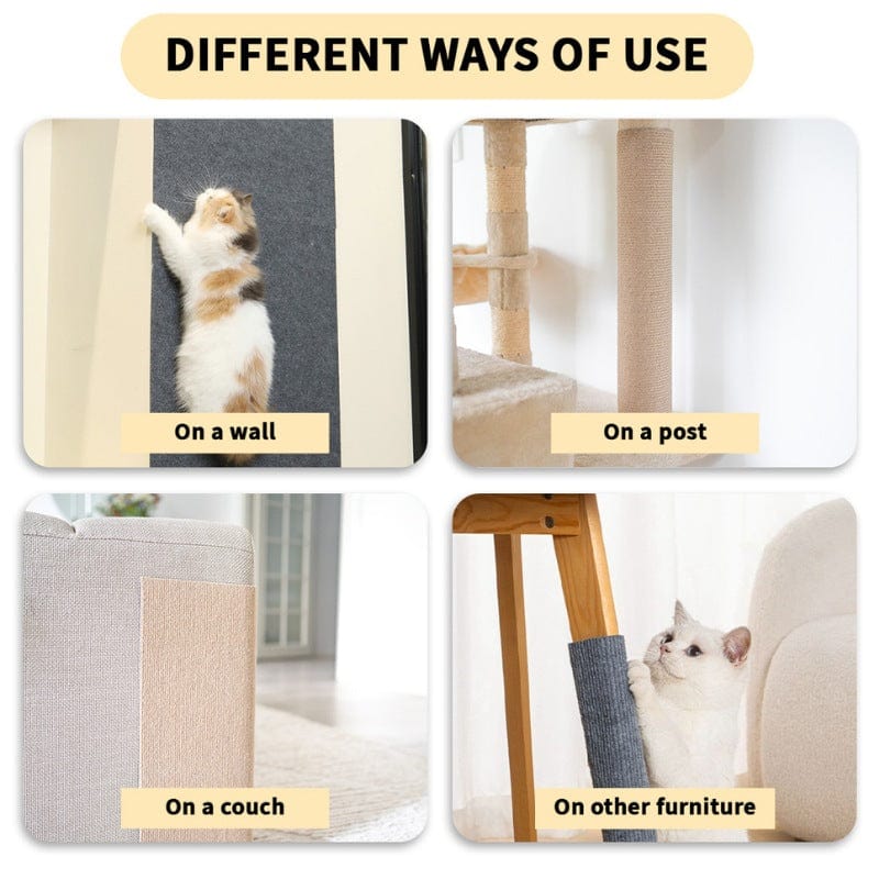 Peel-and-Stick Cat Scratching Carpet, Cut-to-Fit Felt Protection for Walls and Furniture in Seven Colors product image 6