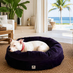 Round Orthopedic Velvet Dog Bed product image 6