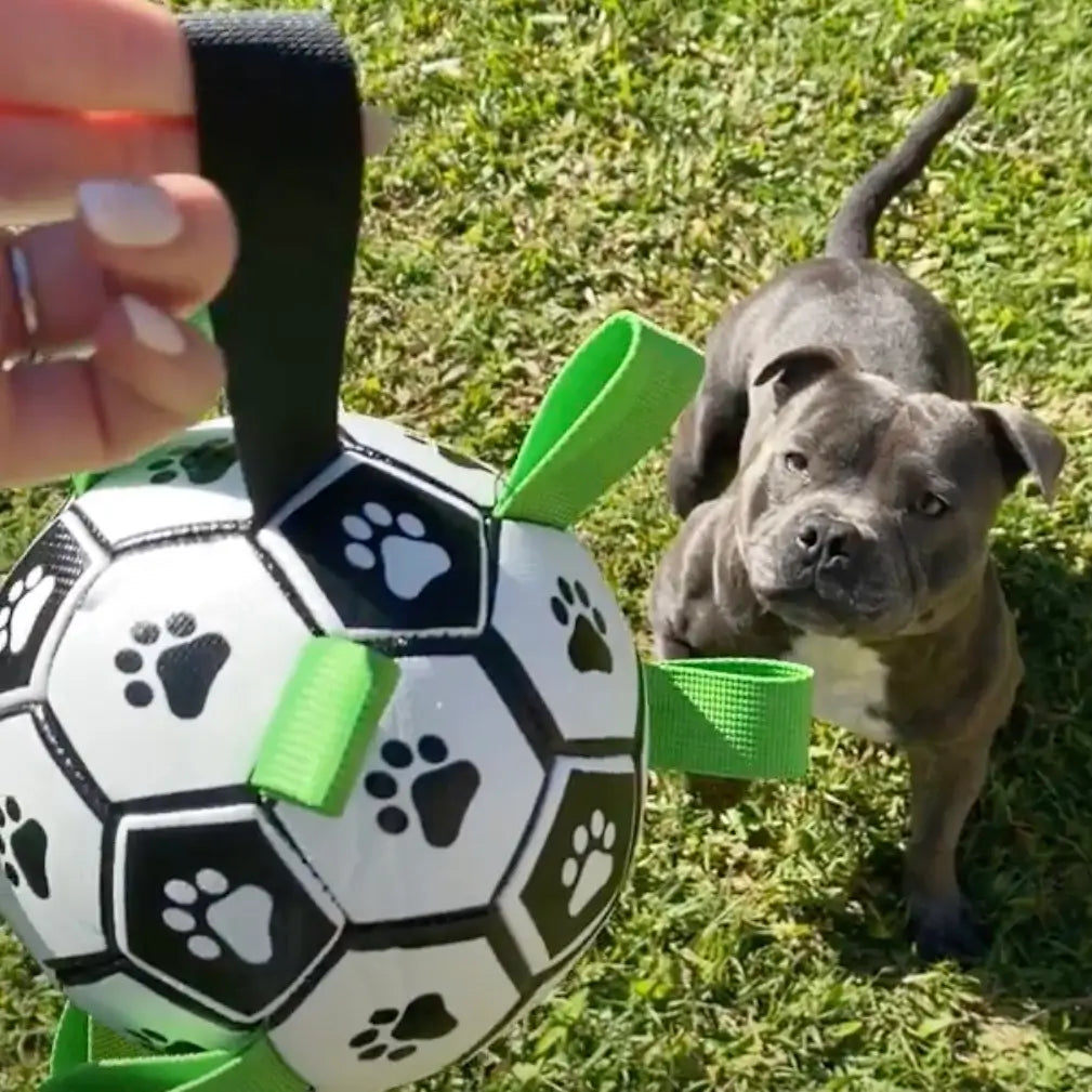 Soccer Ball Dog Toy with Tug Handles product image 6