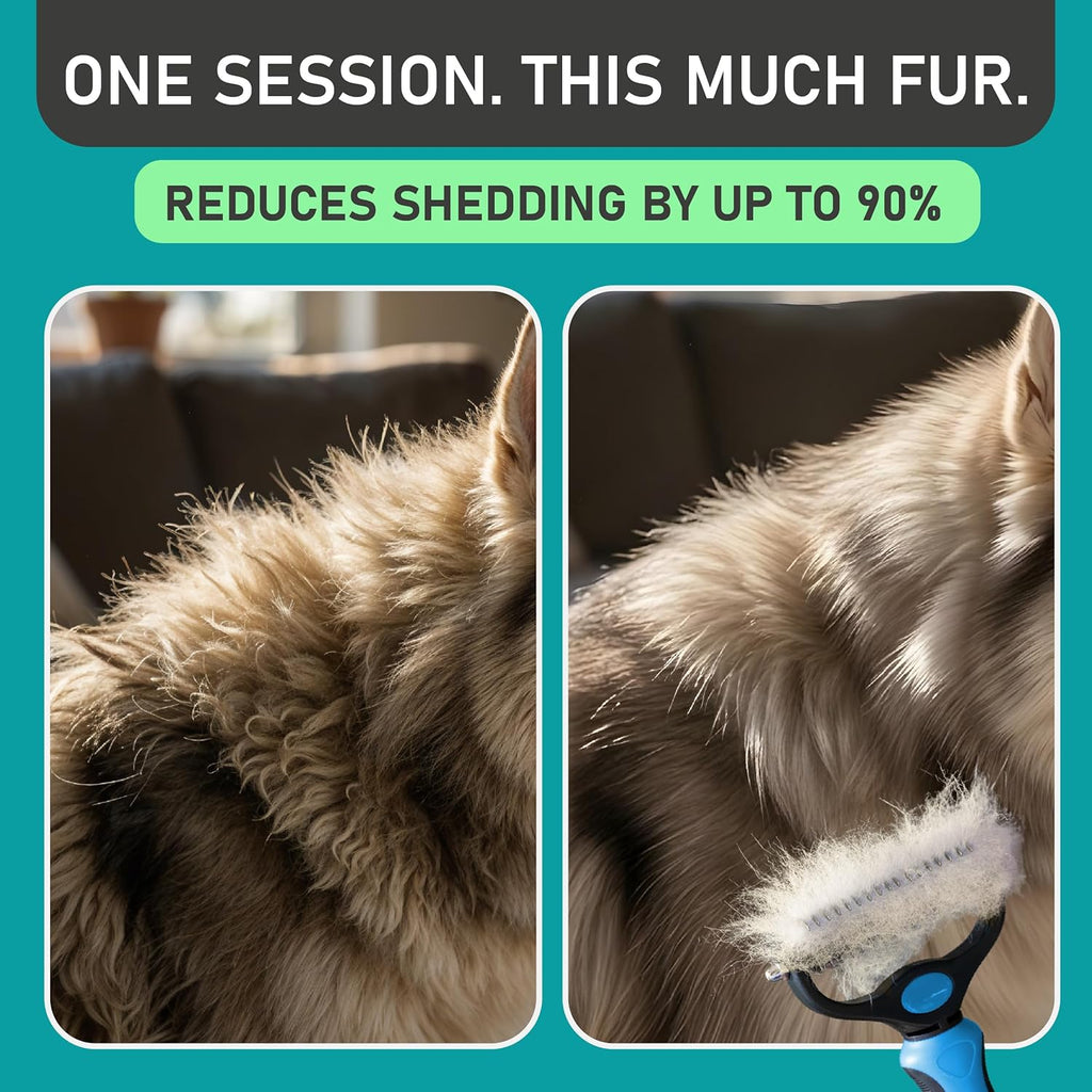 Dual-Sided Pet Dematting and Deshedding Brush product image 6