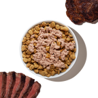99% Beef Dog Food Meal Booster, Human-Grade High-Protein Topper in Twelve 5.5 oz Pour-and-Serve Packs source image 7