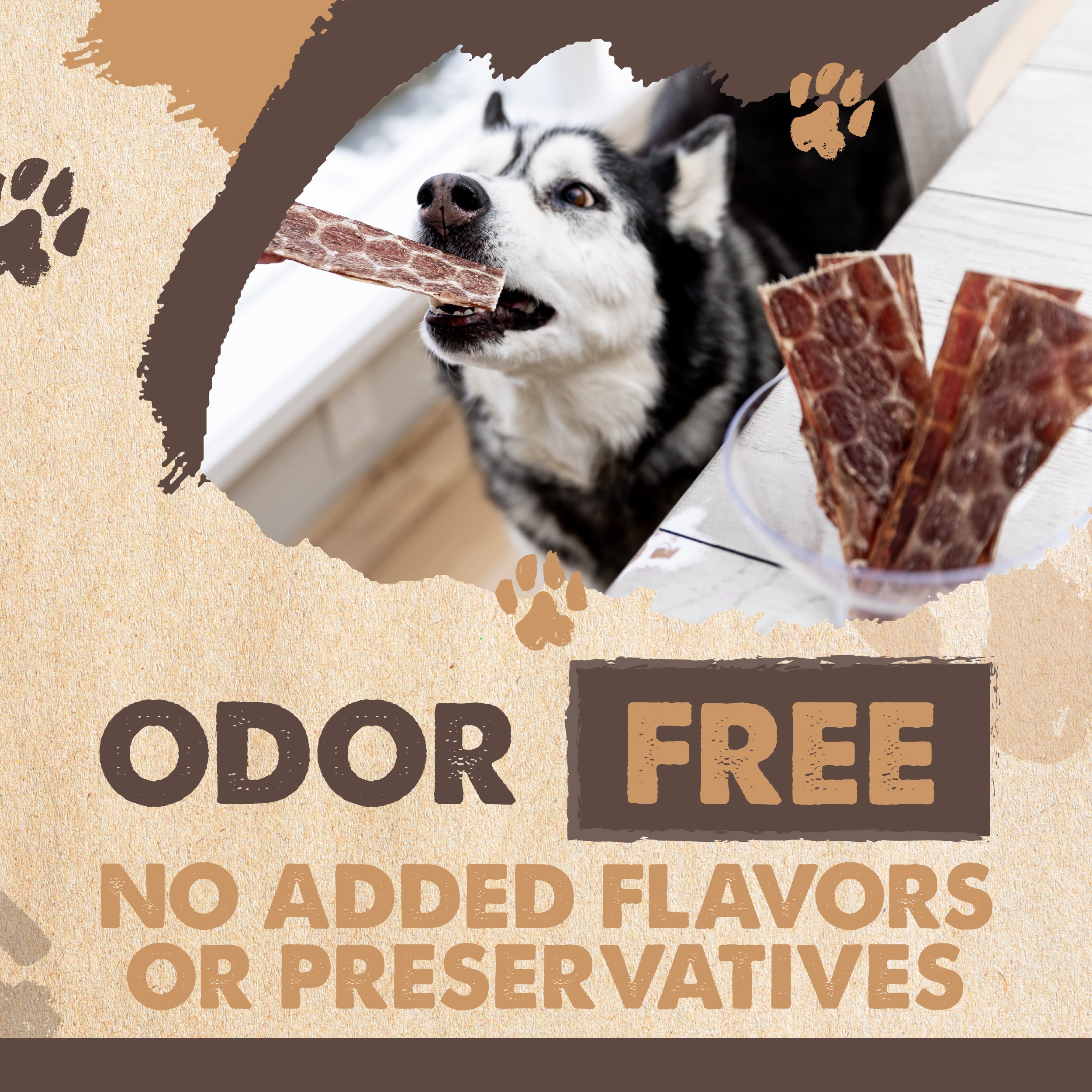 Beef Gullet Jerky Dog Treats, Slow-Dried Single-Ingredient 14 oz Chews for Everyday Rewards source image 7