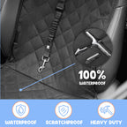 Waterproof Dog Car Seat Cover for Sedans, SUVs and Utes, Four-Way Layout for Left or Right Drive source image 7