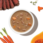 Beef Bone Broth Dog Food Topper, Twelve 5.5-Ounce Pour-Over Packs for Daily Meals and Enrichment Toys source image 7