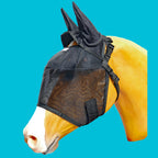 Horse Fly Mask and Ear Protection, 95% UV Eye Shield, Breakaway Clips and Five Sizes from Mini to X-Large source image 7