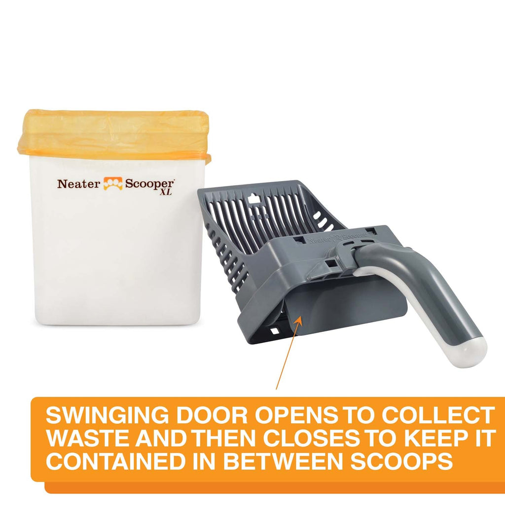 Scoop-to-Bag Cat Litter Scoop for One-Handed Cleanup, Quick-Sift Head and Large-Capacity Bag Bin source image 7