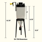 Brine Shrimp Hatchery Kit in 700 ml and 2 L Sizes, Impact-Resistant Vessel with Stand and Valve source image 7