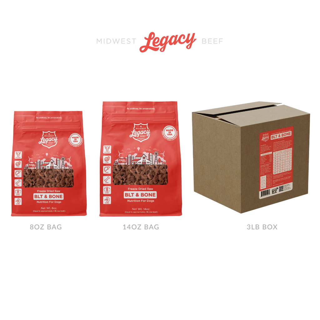 Freeze-Dried Beef Dog Food, 68% Beef Recipe with Ground Bone and Green Tripe in Five Bag Sizes source image 7