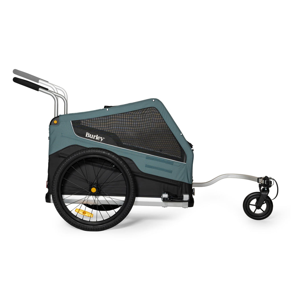 Convertible Dog Bike Trailer and Stroller for Medium or Large Dogs, Roll-Up Windows and 75- or 100-Lb Capacity source image 7