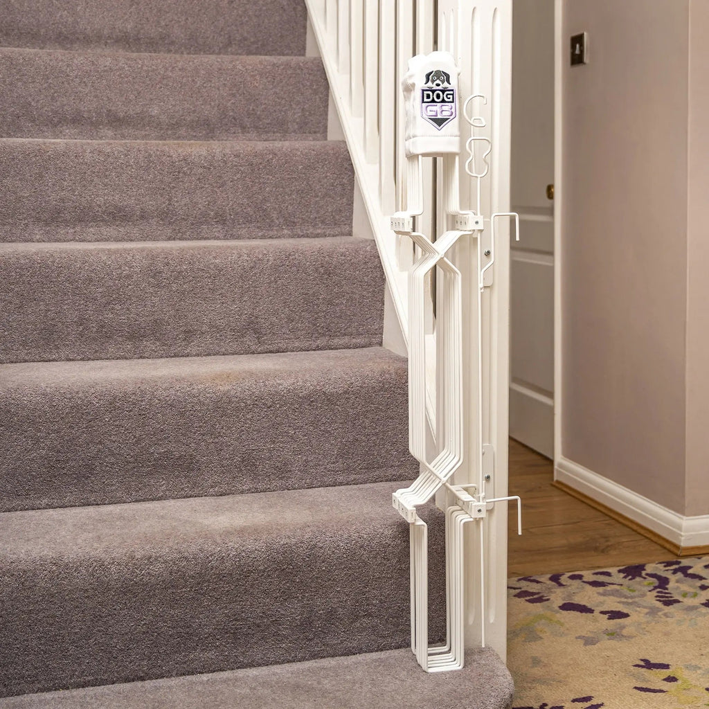 Adjustable Dog Safety Gate for Doorways and Stairs, Fold-Away Steel Design in Three Heights and Width Ranges source image 7