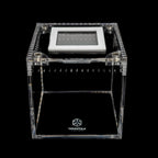 Four-Inch Acrylic Tarantula Terrarium, Compact Cube in Standard, Mesh, Max-Vent and Canopy Lid Styles source image 7