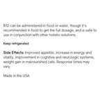 Liquid Vitamin B12 Supplement for Cats Supporting Immune, Nervous, Digestive and Cognitive Health product image 7