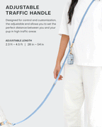 Hands-Free Dog Leash, Four-Way Convertible Crossbody and Waist Design in Standard or Wide Webbing source image 7