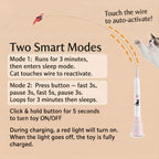 Automatic Butterfly Cat Toy, Rechargeable 360-Degree Chaser for Indoor Exercise with Suction-Cup Mount source image 7