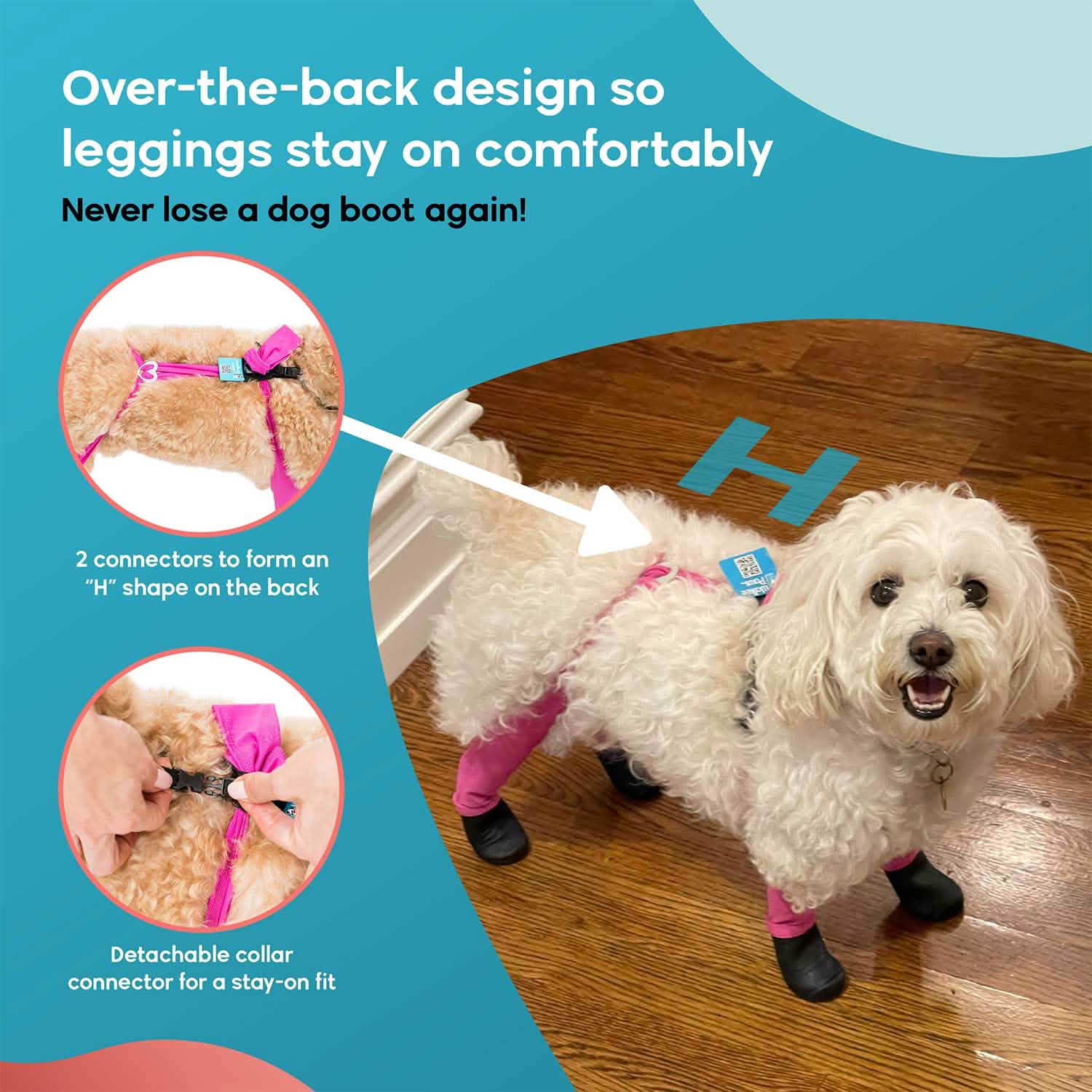 Waterproof Dog Boot Leggings for Winter Walks, Seam-Free TPE Paw Covers and Full-Leg Protection source image 7