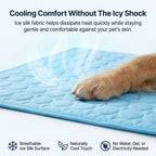 Self-Cooling Dog Mat in Three Crate-Friendly Sizes, Ice Silk Surface for Indoor, Car and Summer Rest source image 7