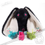 Pregnant Rabbit Plush Toy Set Featuring a 16.5-Inch Mama Bunny, Three Mini Kits and a Carry Tote source image 7