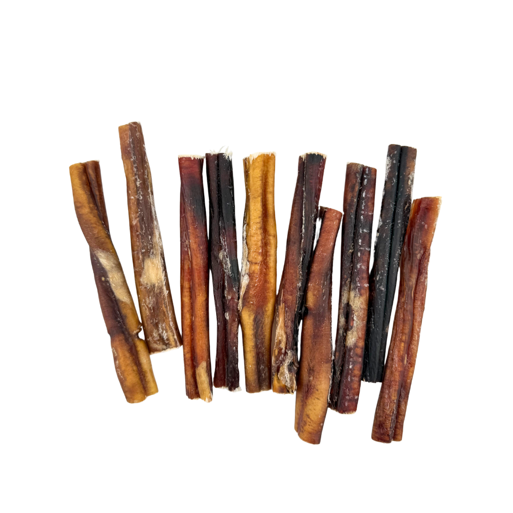 Grass Fed Bully Stick Dog Chews Made from USA Beef, Available in Five, Ten and Forty Count Packs source image 7