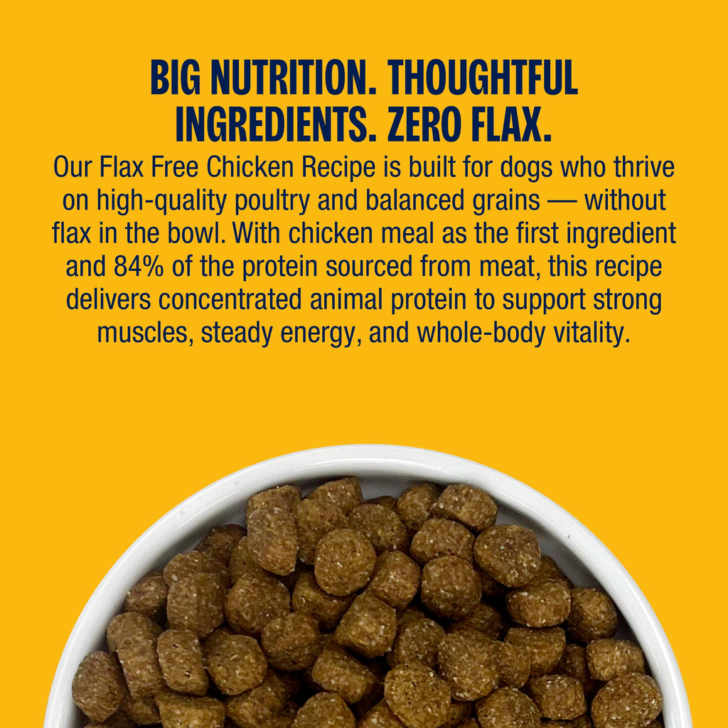 Flax-Free Chicken Meal Dry Dog Food product image 7