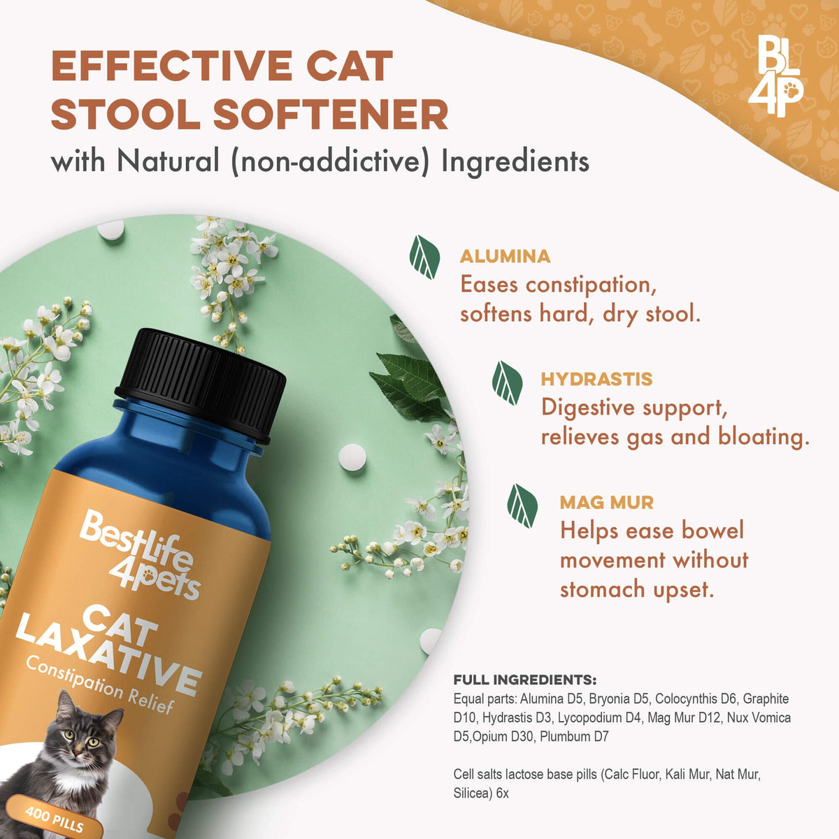 Cat Constipation and Digestive Support Tablets product image 7