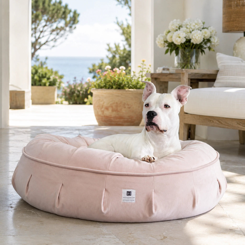 Round Orthopedic Velvet Dog Bed product image 7
