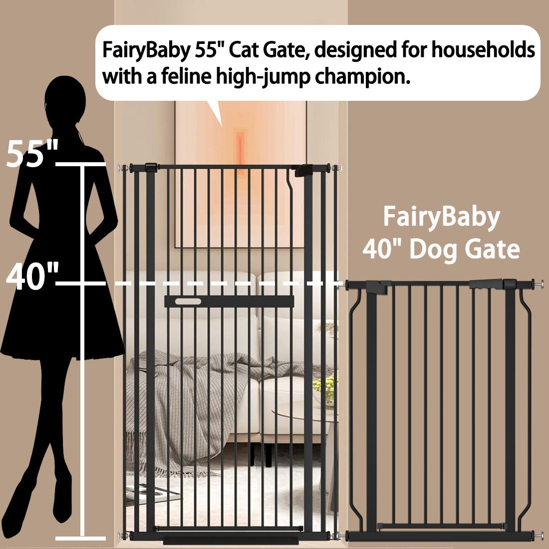 Extra-Tall Cat Safety Gate product image 6