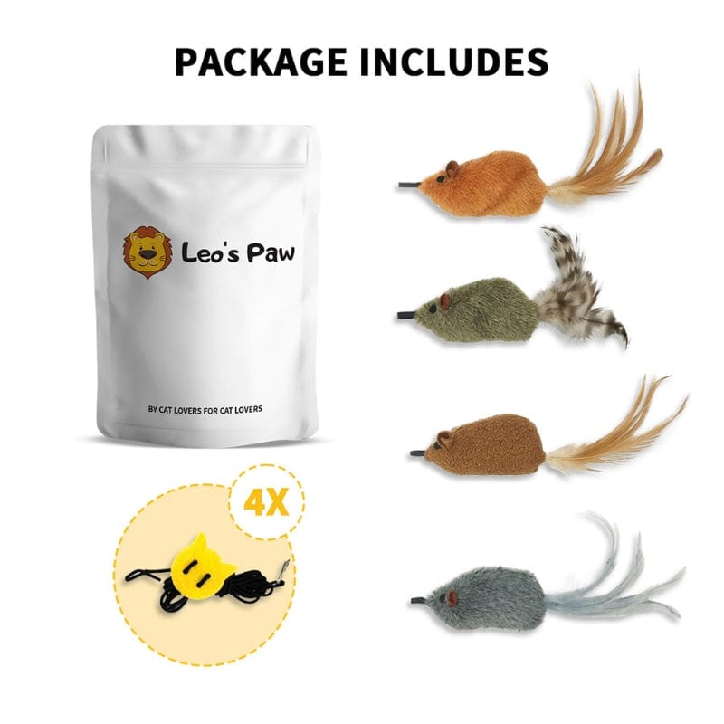 Interactive Squeaking Mouse Cat Toy Set product image 6
