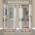 Extra Tall Walk-Through Pet Gate, 57-Inch Pressure-Mounted Steel Barrier in Six Width Ranges source image 8