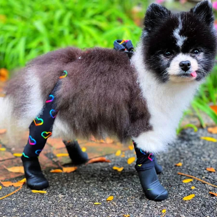 Waterproof Dog Boot Leggings for Winter Walks, Seam-Free TPE Paw Covers and Full-Leg Protection source image 8