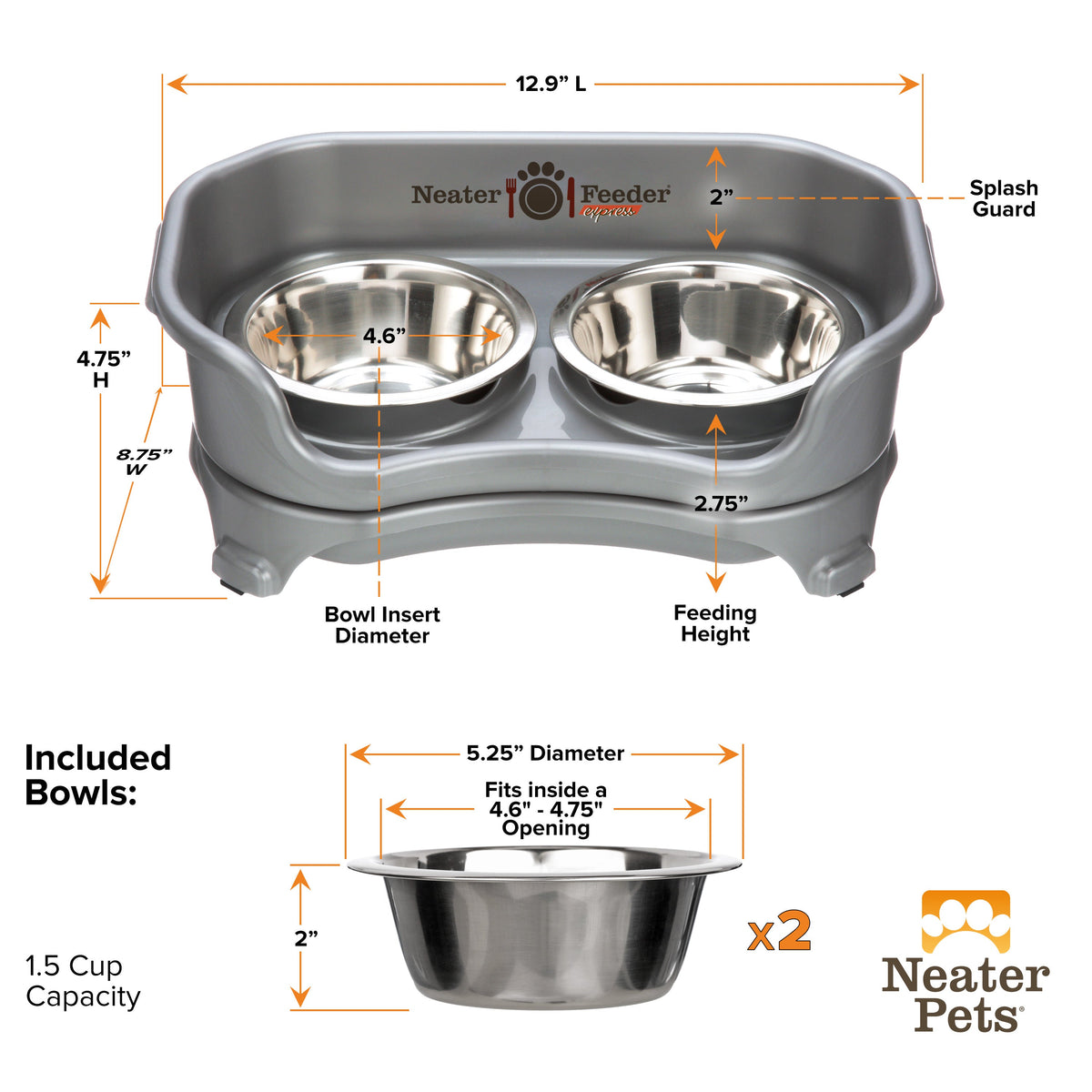 Elevated Mess-Proof Pet Feeding Station, Spill-Containment Design and Dishwasher-Safe Stainless Steel Bowls source image 8
