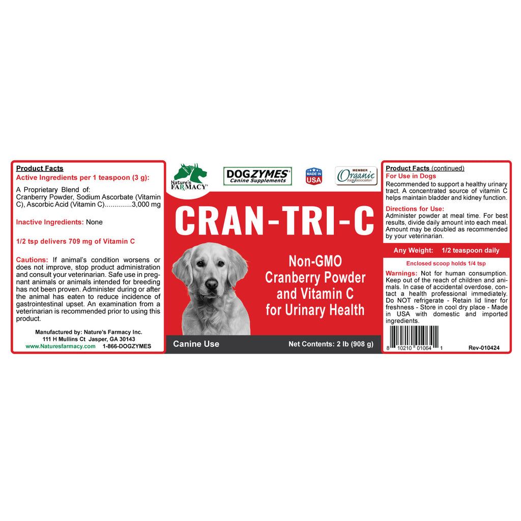Dog Vitamin C Supplement in Powder or Capsule Form, Cranberry Blend for Daily Mealtime Feeding source image 8