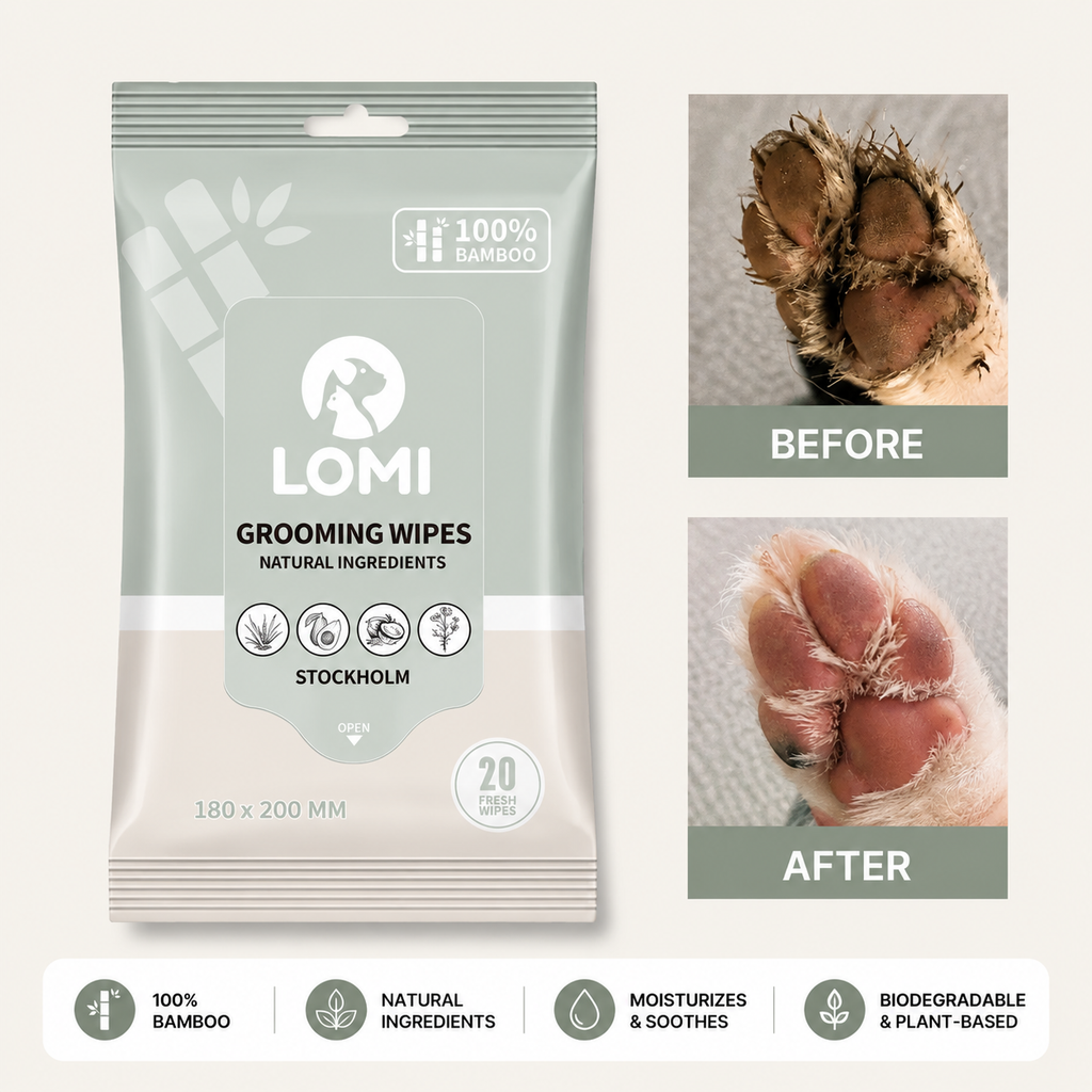 Bamboo Pet Grooming Wipes for Dogs and Cats, Aloe Vera and Chamomile Formula in Travel and Premium Packs source image 8