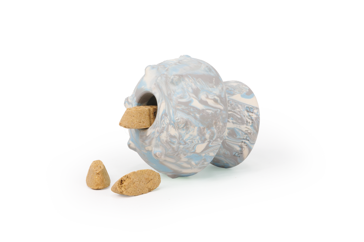 Treat Dispensing Dog Toy, Natural Latex Mushroom Shape for Erratic-Bounce Fetch and Moderate Chewing source image 8