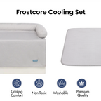 Cooling Dog Bed and Couch Cover Set, Breathable Washable Mat with Non-Slip Base in Multiple Sizes and Patterns source image 8