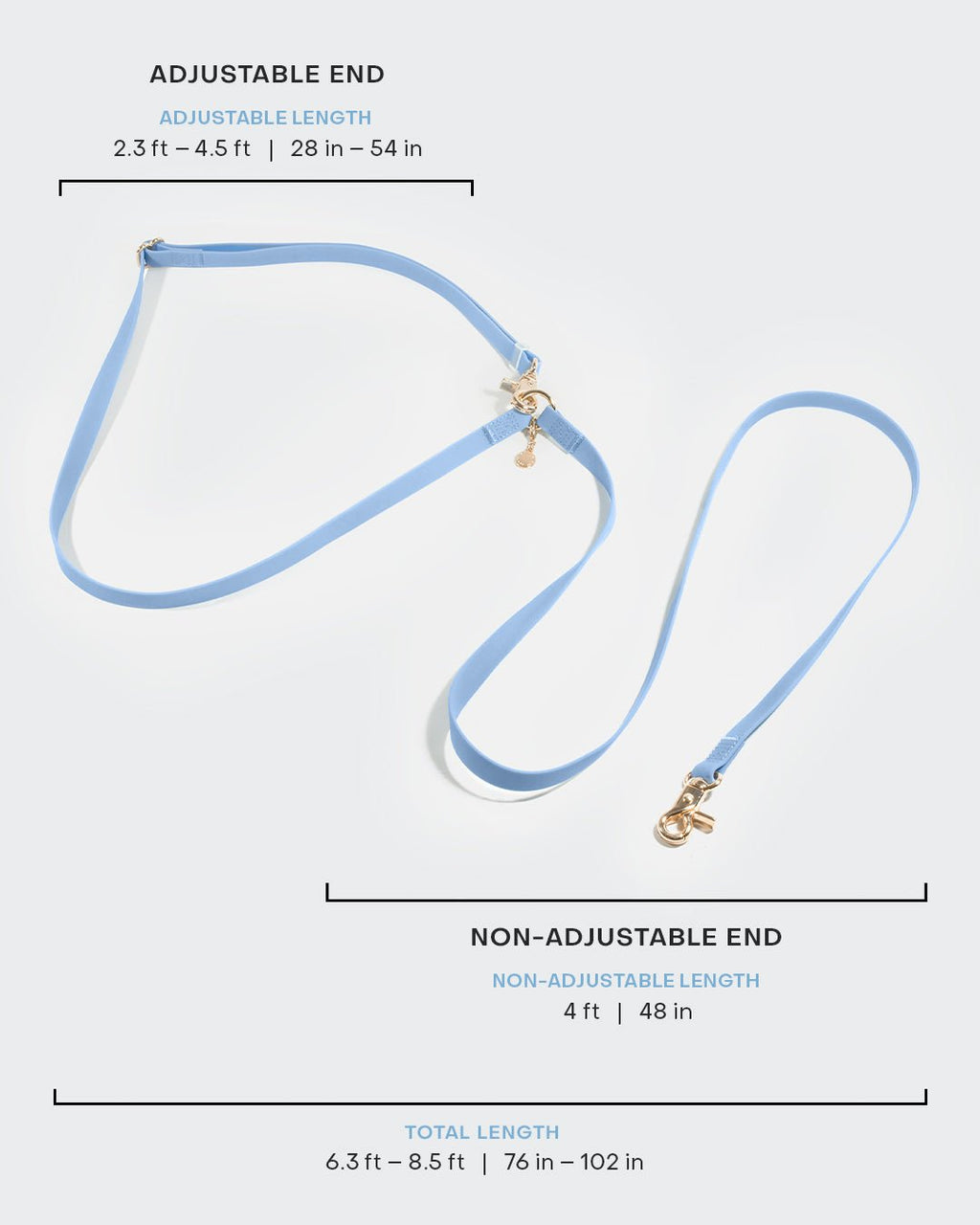 Hands-Free Dog Leash, Four-Way Convertible Crossbody and Waist Design in Standard or Wide Webbing source image 8