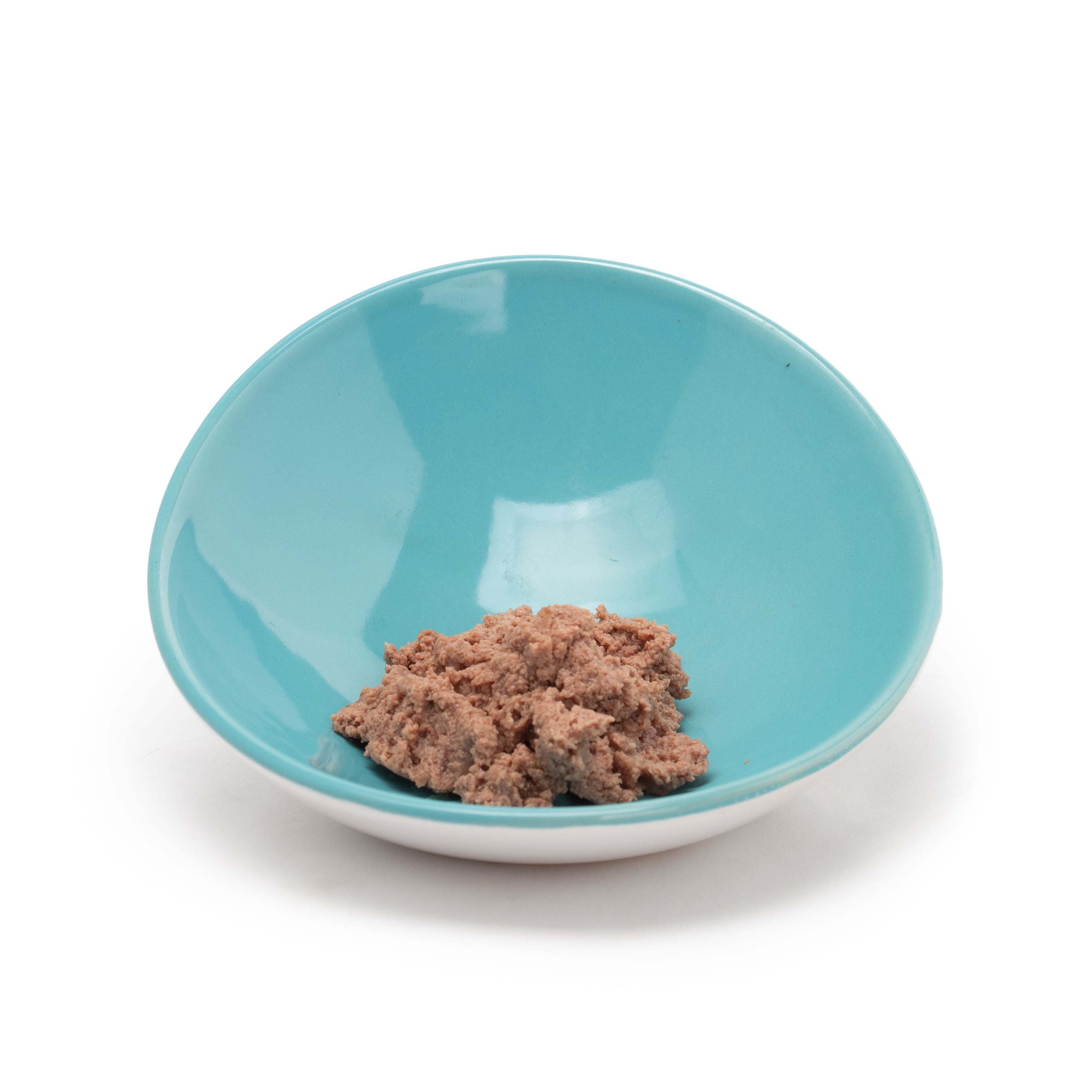 Tilted Ceramic Cat Bowl with Wide Oval Shape for Whisker-Friendly Wet and Dry Food Mealtimes source image 8