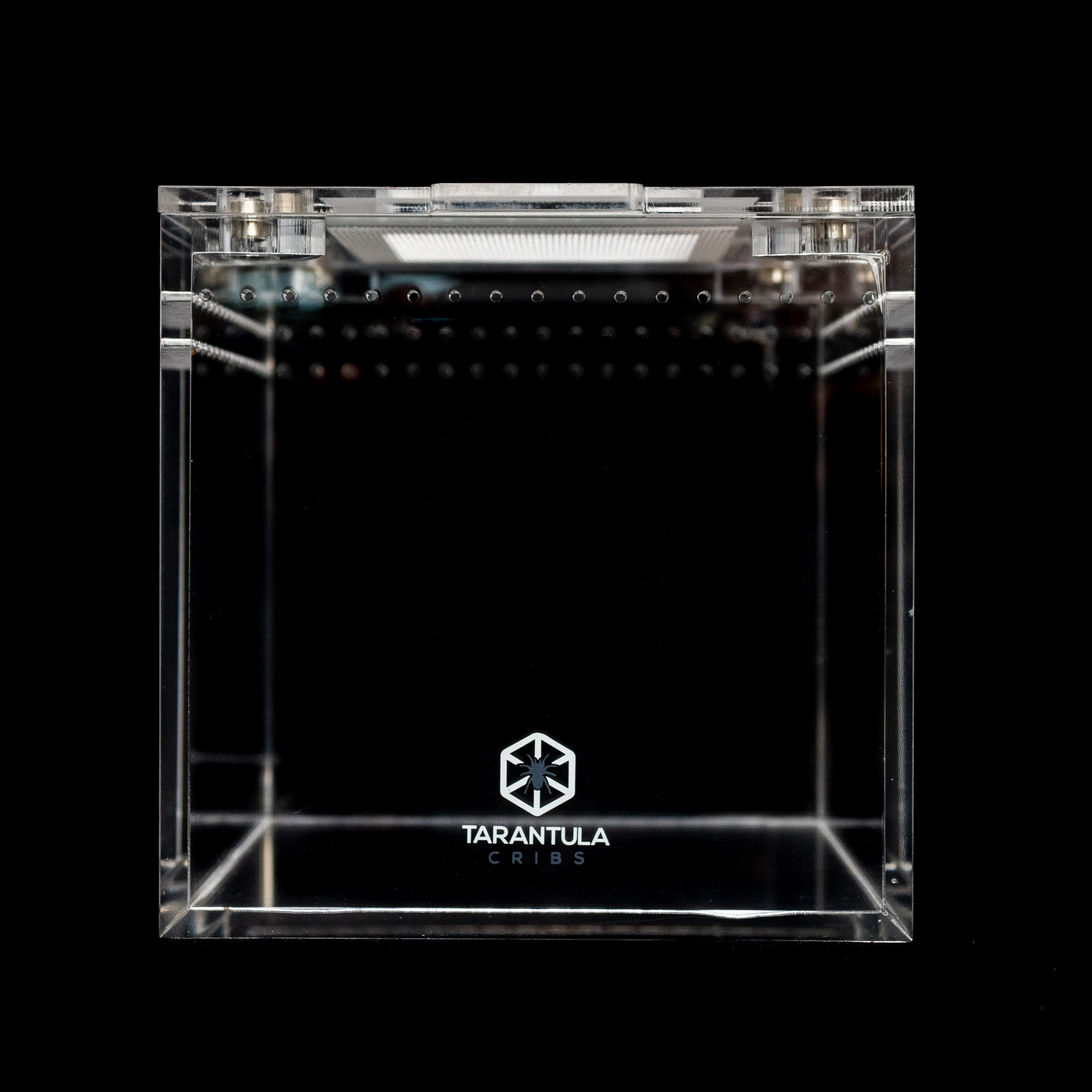 Four-Inch Acrylic Tarantula Terrarium, Compact Cube in Standard, Mesh, Max-Vent and Canopy Lid Styles source image 8