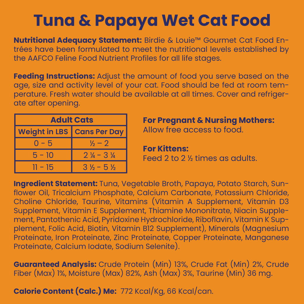 Tuna and Papaya Wet Cat Food with Flakes in Broth for Hydration Digestive Support and Complete Nutrition product image 8