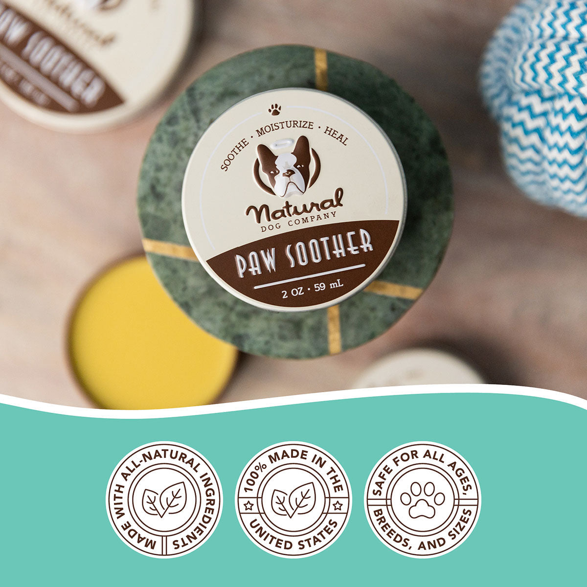 Moisturizing Dog Paw Balm for Dry Rough Pads and Everyday Paw Protection and Comfort During Walks product image 8