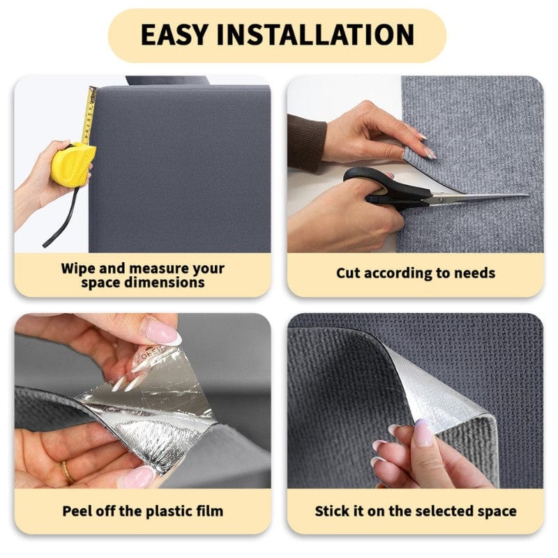 Peel-and-Stick Cat Scratching Carpet, Cut-to-Fit Felt Protection for Walls and Furniture in Seven Colors product image 8