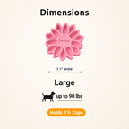 Frozen Sunflower Dog Toy for Licking and Chewing, Large Treat-Fillable Design in Three Bright Colors source image 8