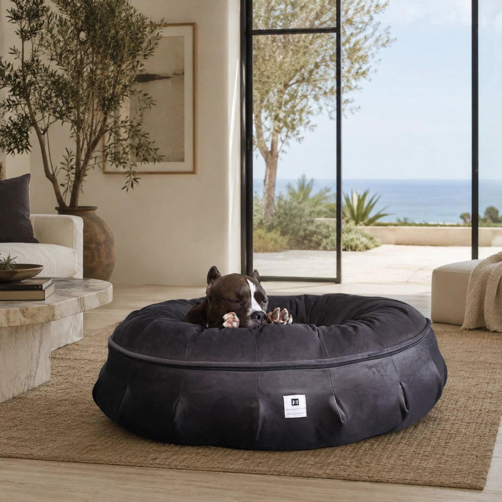 Round Orthopedic Velvet Dog Bed product image 8