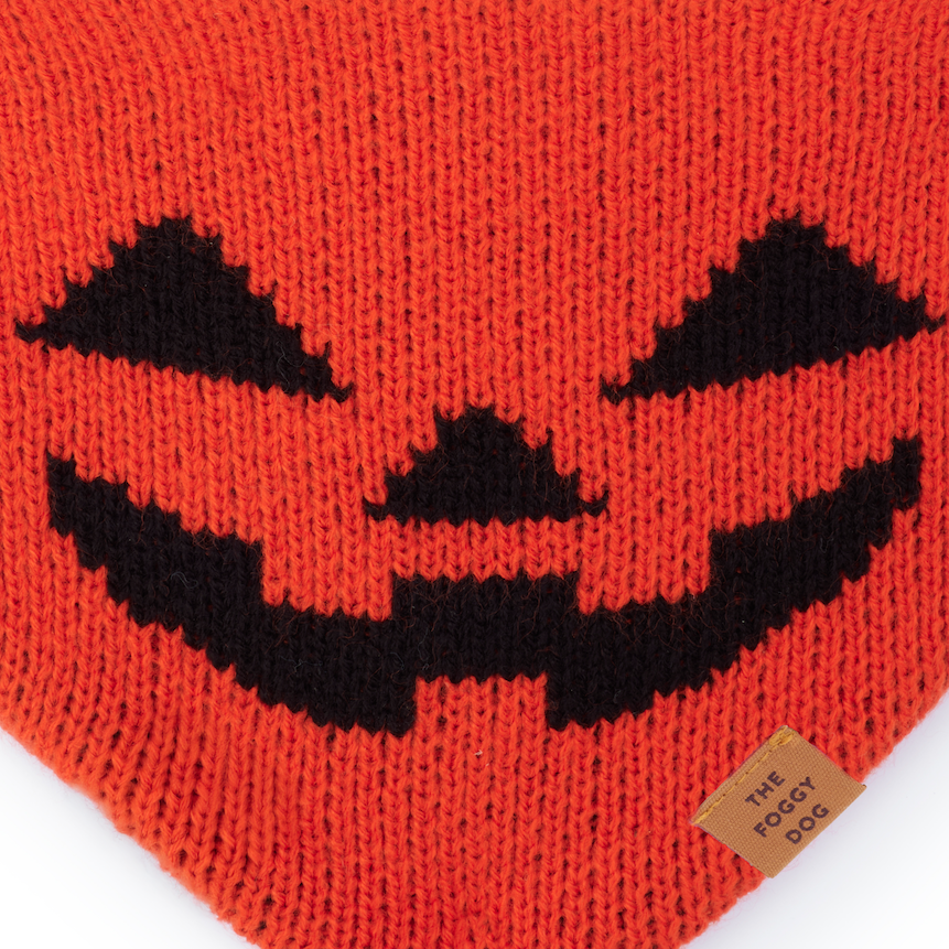Jack-o’-Lantern Knit Dog Bandana product image 8