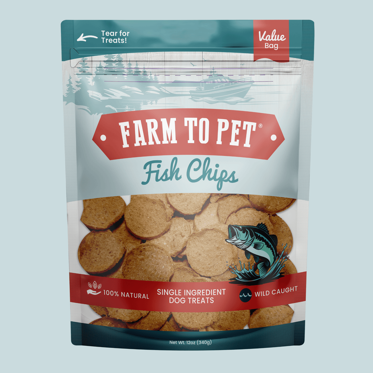 Walleye Fish Chip Dog Treats product image 8