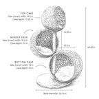 Three-Cave Rattan Cat Tree product image 8